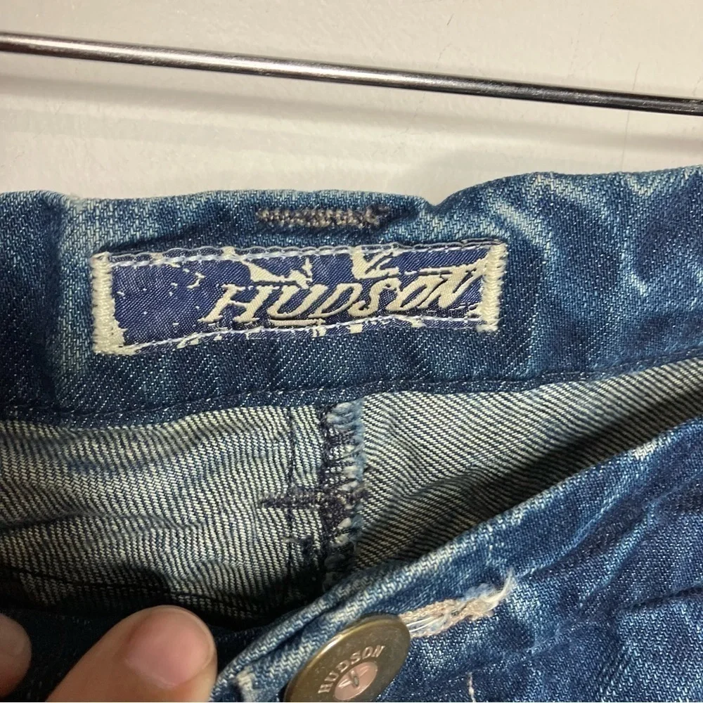 Hudson distressed cuffed denim shorts‎ size 27